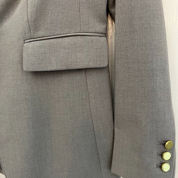 Calvin Klein Grey Blazer- EUC- Size 6 - Picture 3 of 9